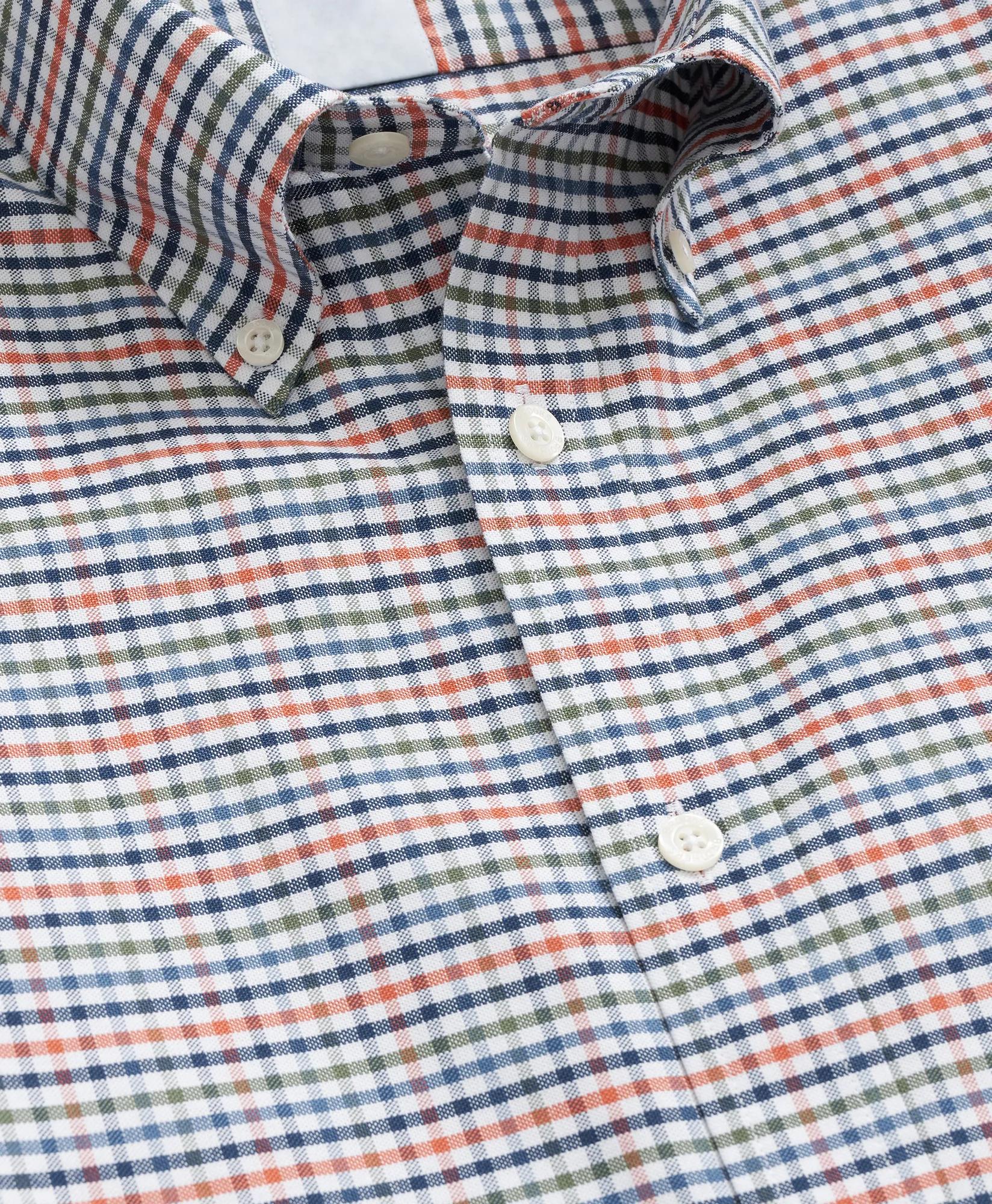 Stretch Non-Iron Oxford Button-Down Collar, Multi-Check Shirt | Brooks Brothers sale