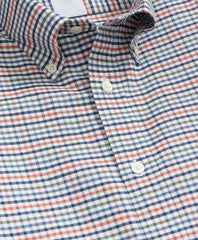 Stretch Non-Iron Oxford Button-Down Collar, Multi-Check Shirt | Brooks Brothers sale