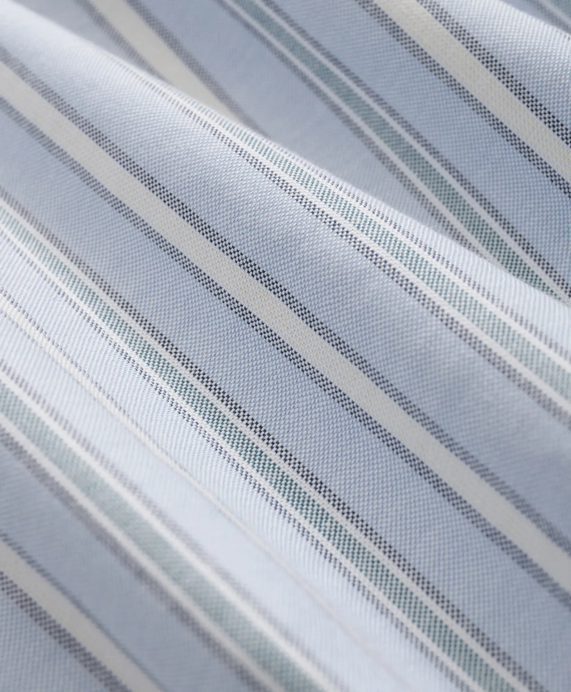 Stretch Non-Iron Oxford Button-Down Collar, Outline Stripe Sport Shirt | Brooks Brothers sale