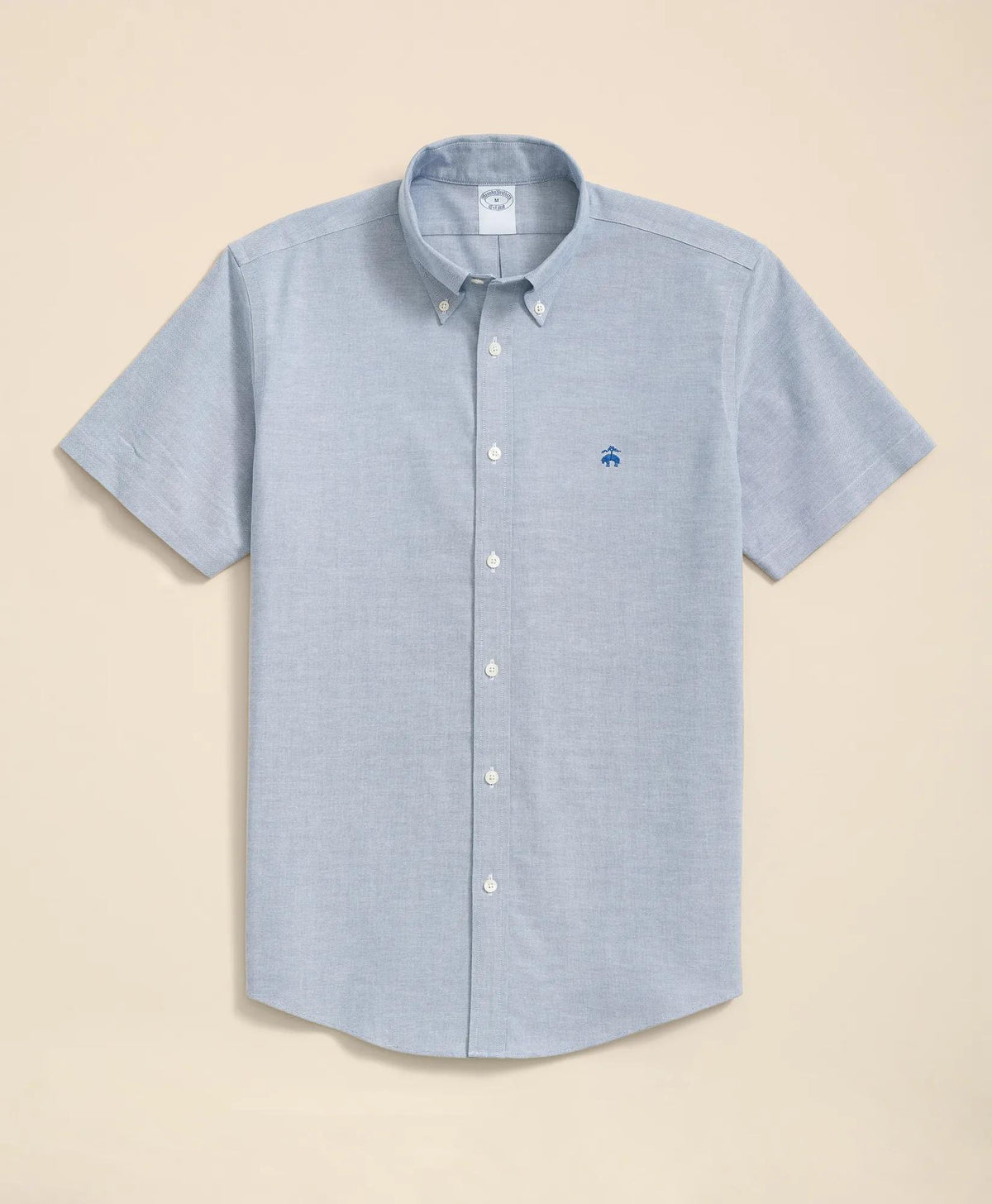 Stretch Non-Iron Oxford Button-Down Collar, Short Sleeve Shirt | Brooks Brothers online