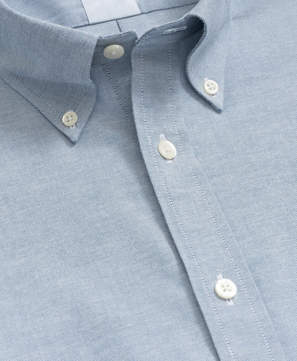 Stretch Non-Iron Oxford Button-Down Collar, Short Sleeve Shirt | Brooks Brothers online