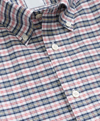Stretch Non-Iron Oxford Button-Down Collar, Vintage Check Shirt | Brooks Brothers discount