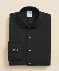 Stretch Supima® Cotton Non-Iron English Spread Collar, Herringbone Dress Shirt | Brooks Brothers cheap