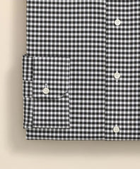 Stretch Supima® Cotton Non-Iron Herringbone English Spread Collar, Gingham Dress Shirt | Brooks Brothers online shop