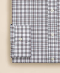 Stretch Supima® Cotton Non-Iron Pinpoint Oxford Ainsley Collar, Check Dress Shirt | Brooks Brothers online