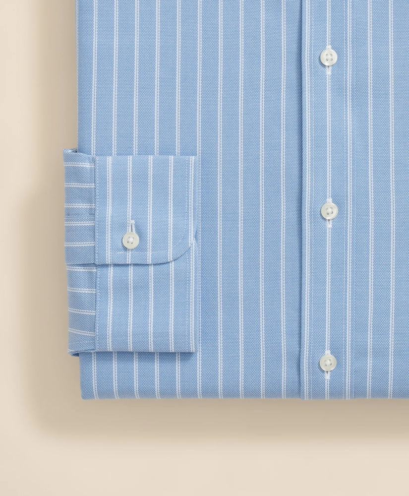 Stretch Supima® Cotton Non-Iron Royal Oxford Ainsley Collar, Striped Dress Shirt | Brooks Brothers on sale
