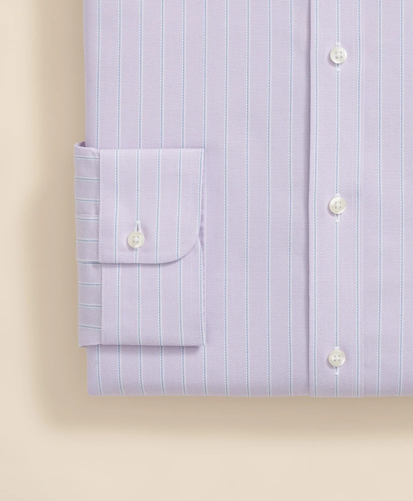 Stretch Supima® Cotton Non-Iron Royal Oxford Ainsley Collar, Striped Dress Shirt | Brooks Brothers cheap