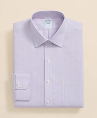 Stretch Supima® Cotton Non-Iron Royal Oxford Ainsley Collar, Striped Dress Shirt | Brooks Brothers cheap