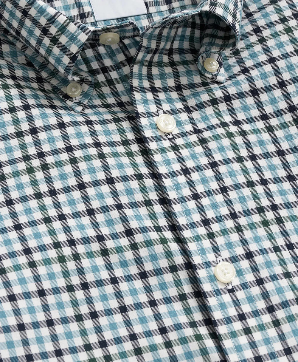 Stretch Supima® Cotton Non-Iron Twill Polo Button Down, Check Sport Shirt | Brooks Brothers cheap