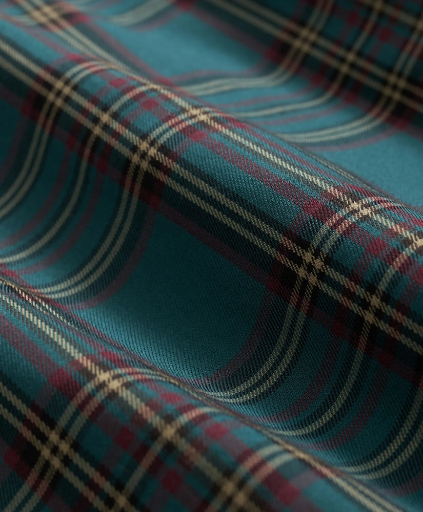 Stretch Supima® Cotton Non-Iron Twill Polo Button Down, Plaid Sport Shirt | Brooks Brothers online shop