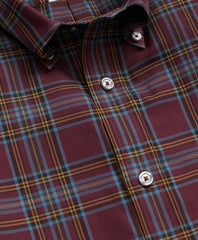 Stretch Supima® Cotton Non-Iron Twill Polo Button Down, Plaid Sport Shirt | Brooks Brothers sale
