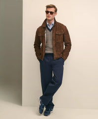 Suede Trucker Jacket | Brooks Brothers cheap