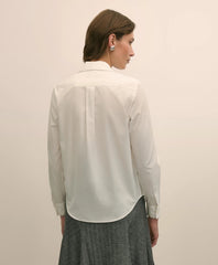 Supima® Cotton Beaded-Trim Poplin Shirt | Brooks Brothers online shop