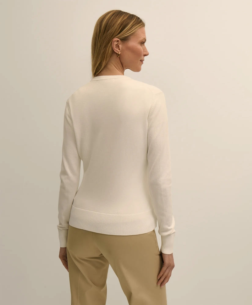 Supima® Cotton Floral Embroidered Cardigan | Brooks Brothers discount