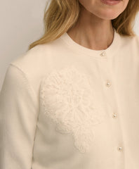 Supima® Cotton Floral Embroidered Cardigan | Brooks Brothers discount