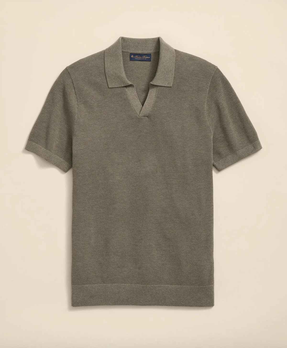 Supima® Cotton Pique Johnny Collar Sweater | Brooks Brothers sale