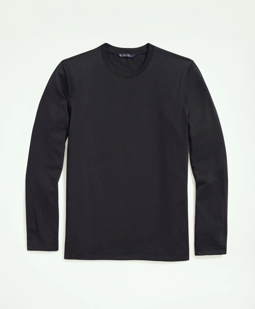 Supima® Cotton Long-Sleeve Logo T-Shirt | Brooks Brothers cheap