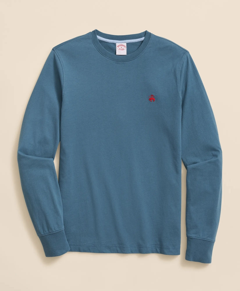 Supima® Cotton Long-Sleeve Logo T-Shirt | Brooks Brothers cheap