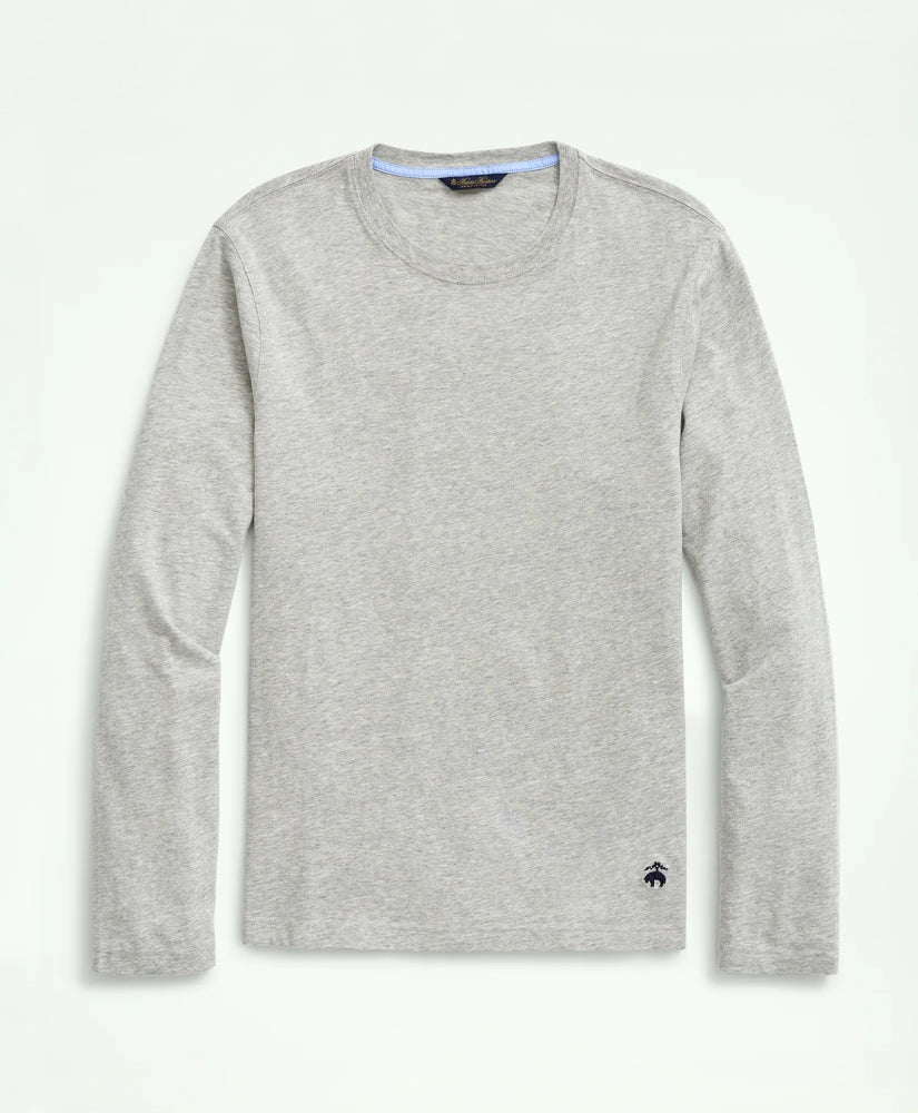 Supima® Cotton Long-Sleeve Logo T-Shirt | Brooks Brothers cheap