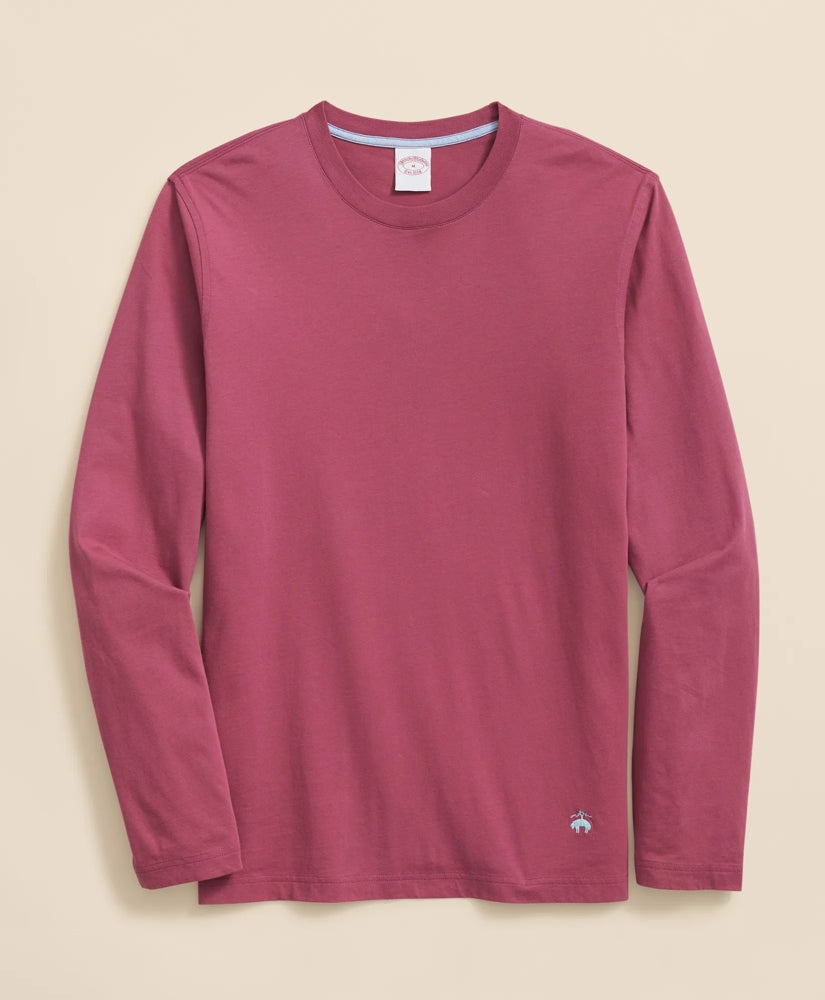 Supima® Cotton Long-Sleeve Logo T-Shirt | Brooks Brothers cheap