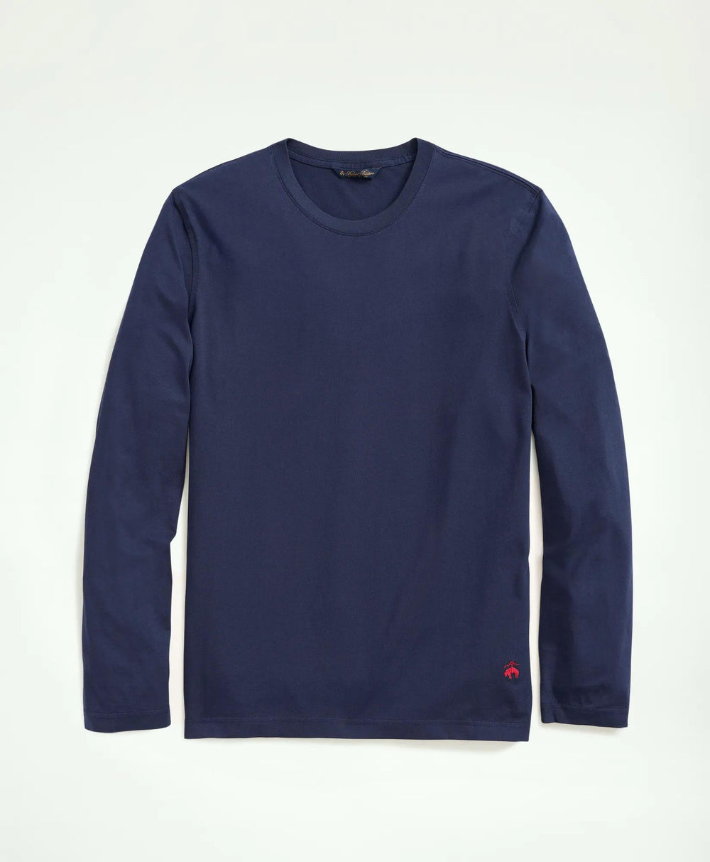 Supima® Cotton Long-Sleeve Logo T-Shirt | Brooks Brothers cheap