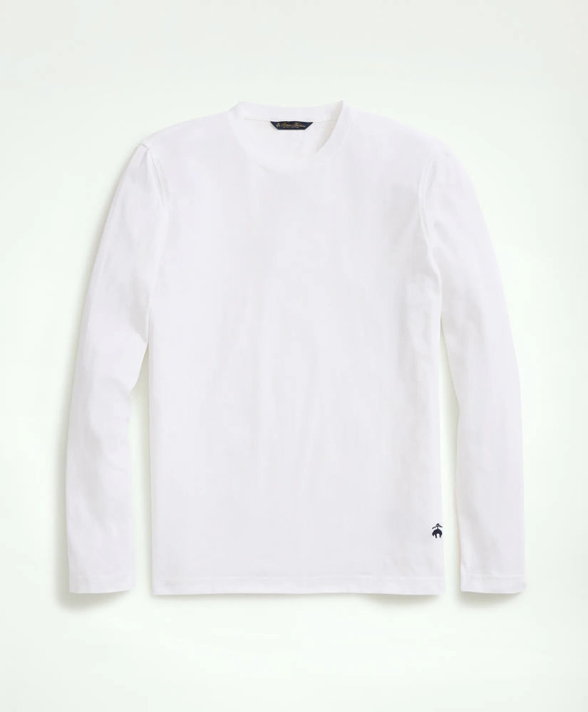 Supima® Cotton Long-Sleeve Logo T-Shirt | Brooks Brothers cheap