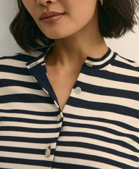 Supima® Cotton Variegated Stripe Cardigan | Brooks Brothers online shop