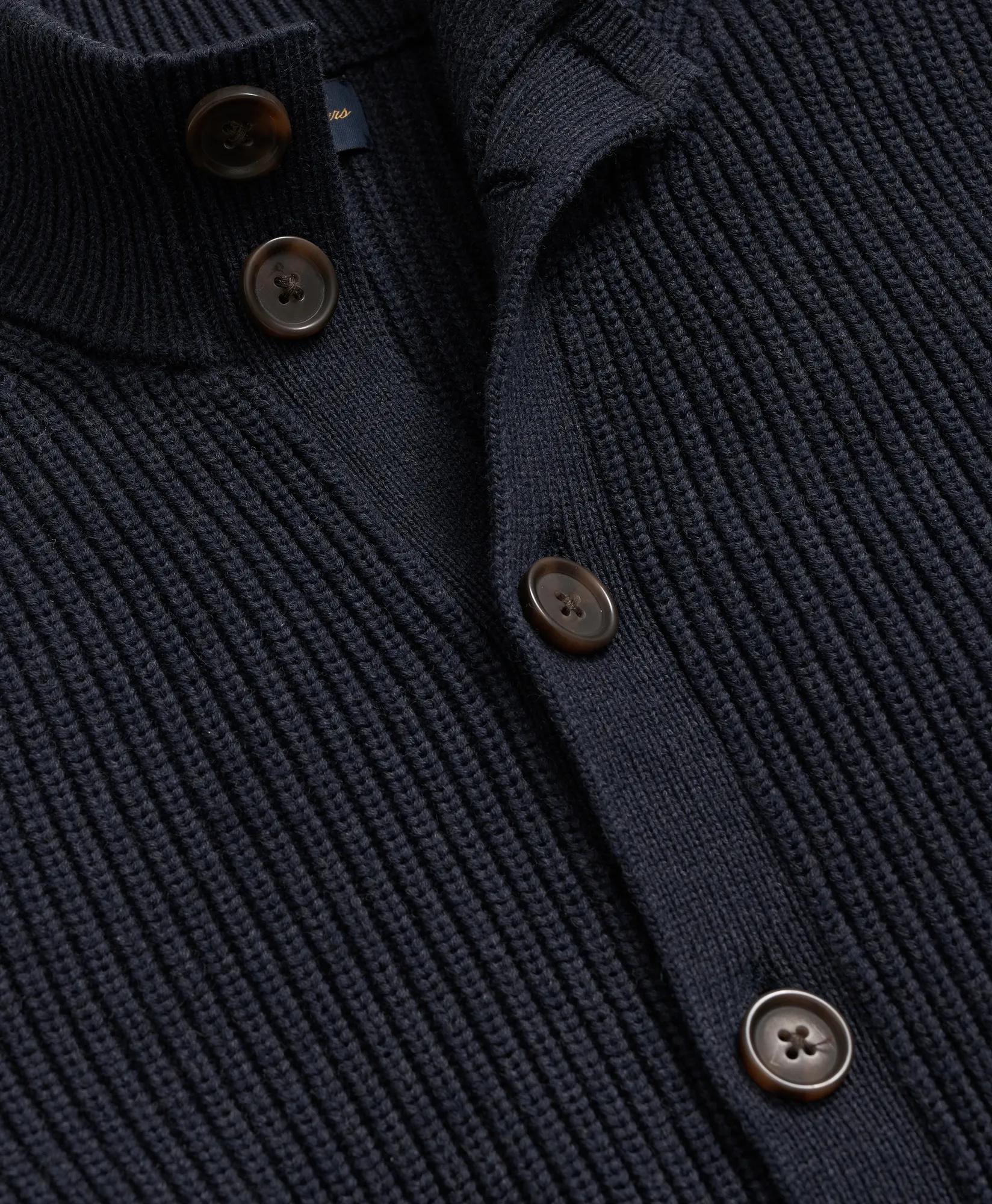 Supima® Cotton Ribbed Mock Neck Cardigan | Brooks Brothers online