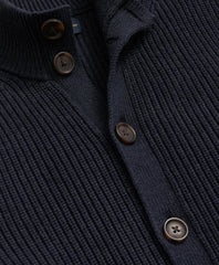 Supima® Cotton Ribbed Mock Neck Cardigan | Brooks Brothers online