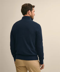 Supima® Cotton Pique Quarter-Zip Sweater | Brooks Brothers cheap