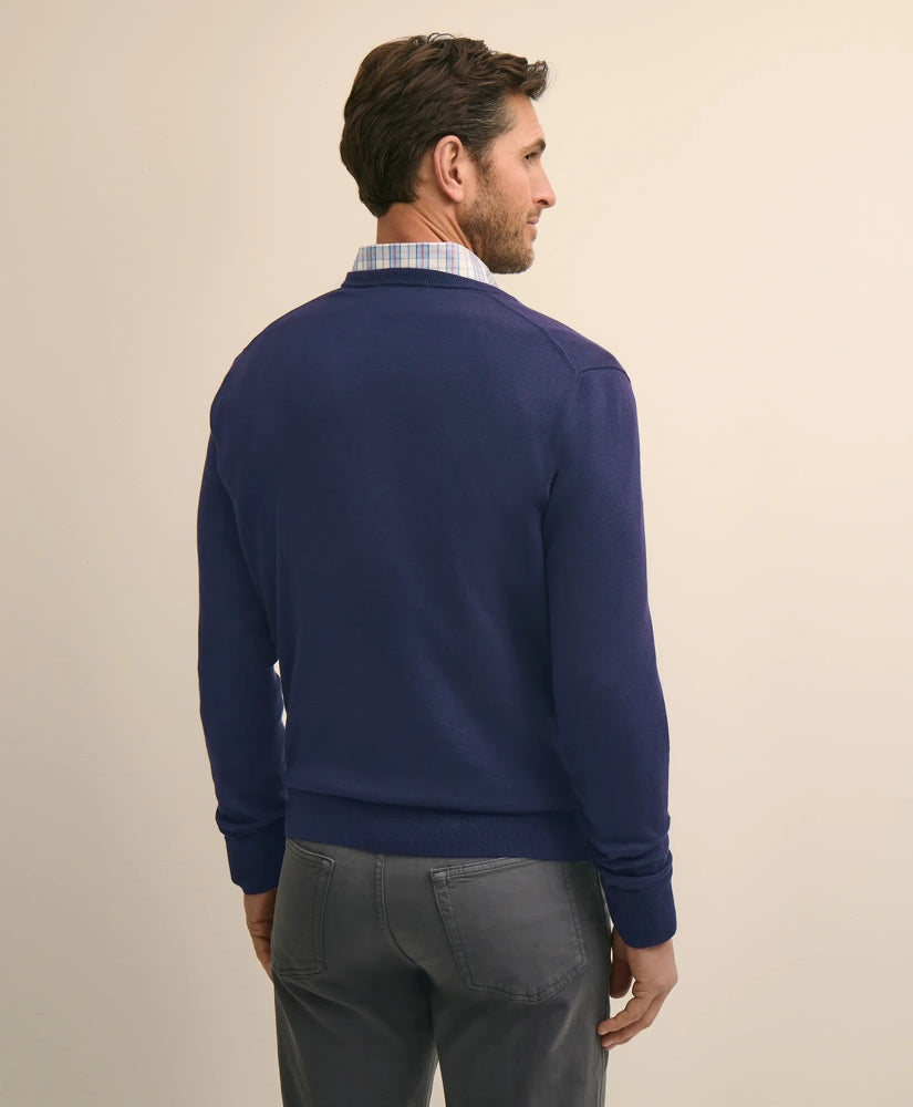 Supima® Cotton V-Neck Sweater | Brooks Brothers for sale