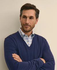 Supima® Cotton V-Neck Sweater | Brooks Brothers for sale