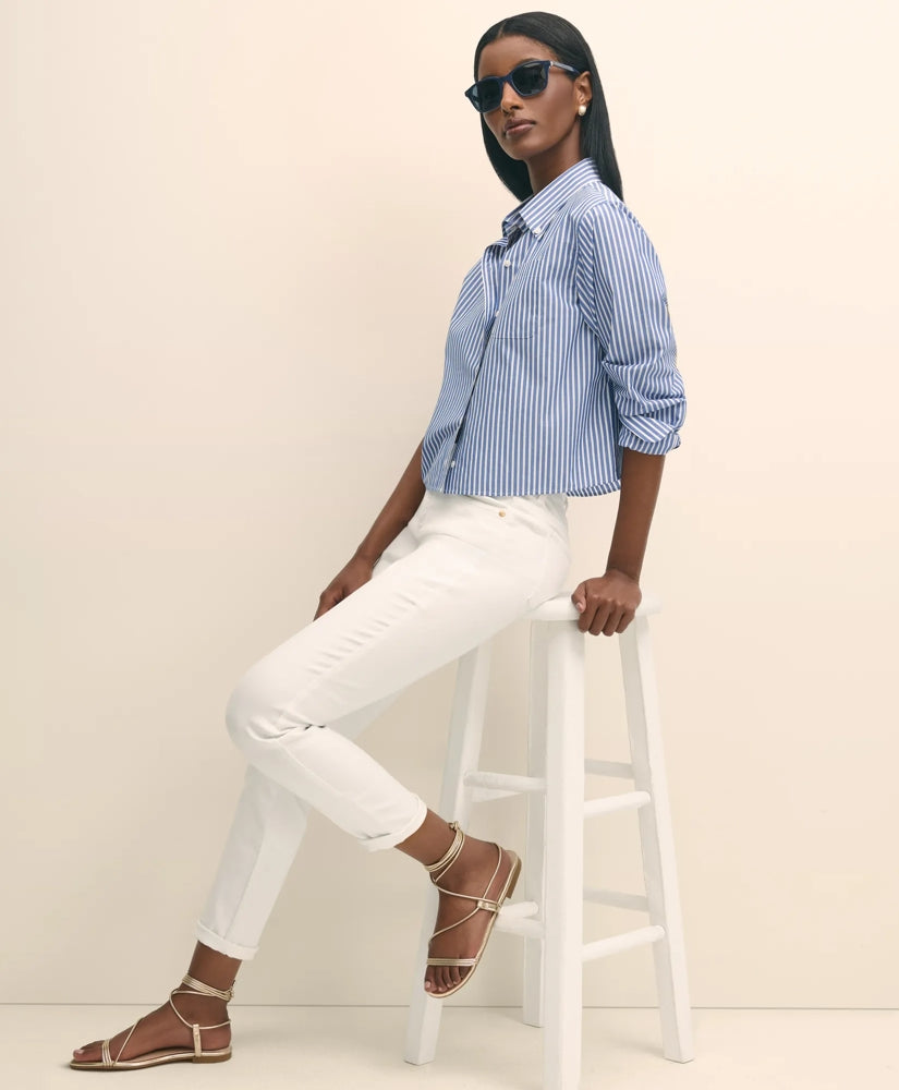 The Cropped Button-Down Shirt | Brooks Brothers cheap