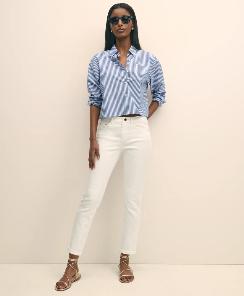 The Cropped Button-Down Shirt | Brooks Brothers cheap