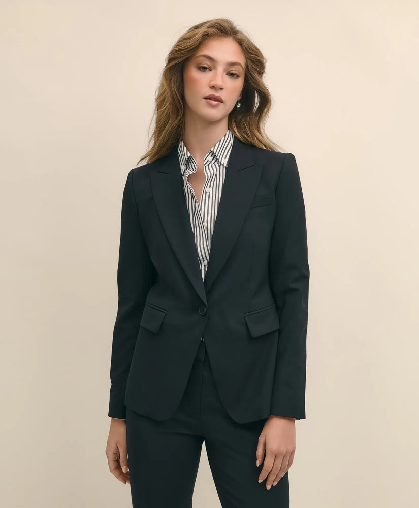 The Essentials Single-Breasted Peak Lapel in Wool Blend | Brooks Brothers for sale