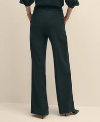 The Essentials Wide-Leg Trousers in Wool Blend | Brooks Brothers online shop