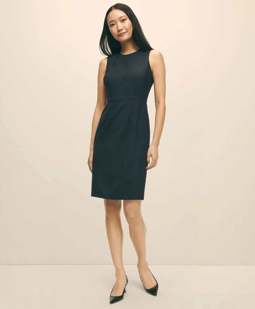 The Essentials Brooks Brothers Stretch Wool Sheath Dress | Brooks Brothers sale