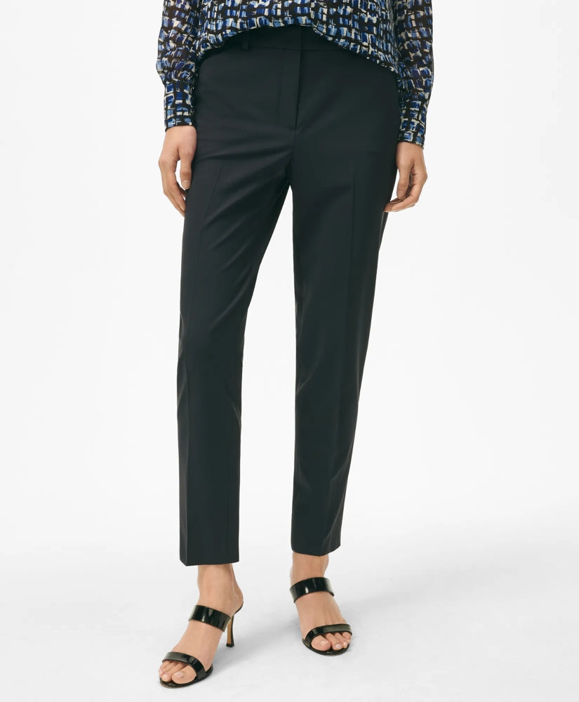The Essentials Brooks Brothers Stretch Wool Slim Crop Pants | Brooks Brothers cheap