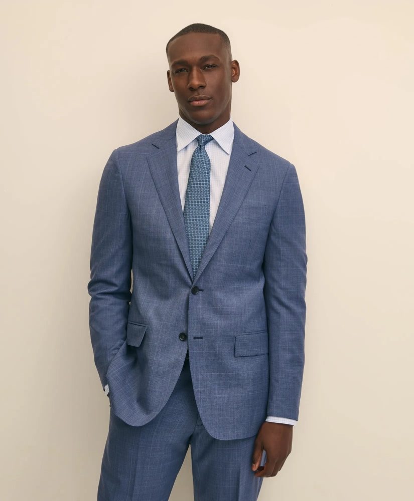 Traditional Fit Wool Check 1818 Suit | Brooks Brothers for sale
