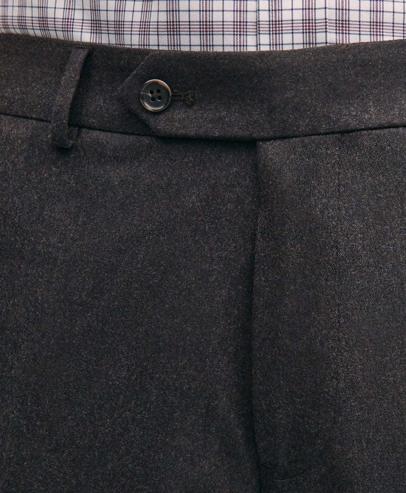 Traditional Fit Wool Flannel Dress Pants | Brooks Brothers discount