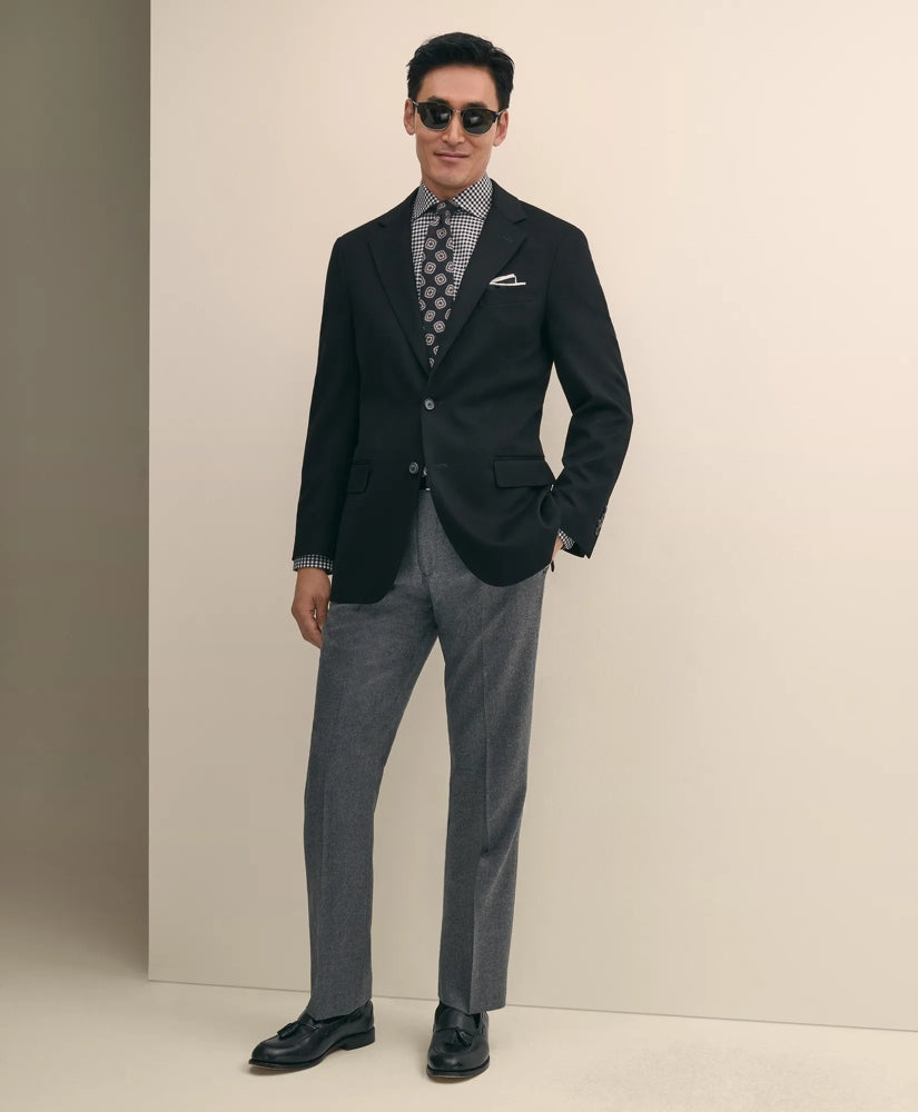 Traditional Fit Wool Flannel Dress Pants | Brooks Brothers discount