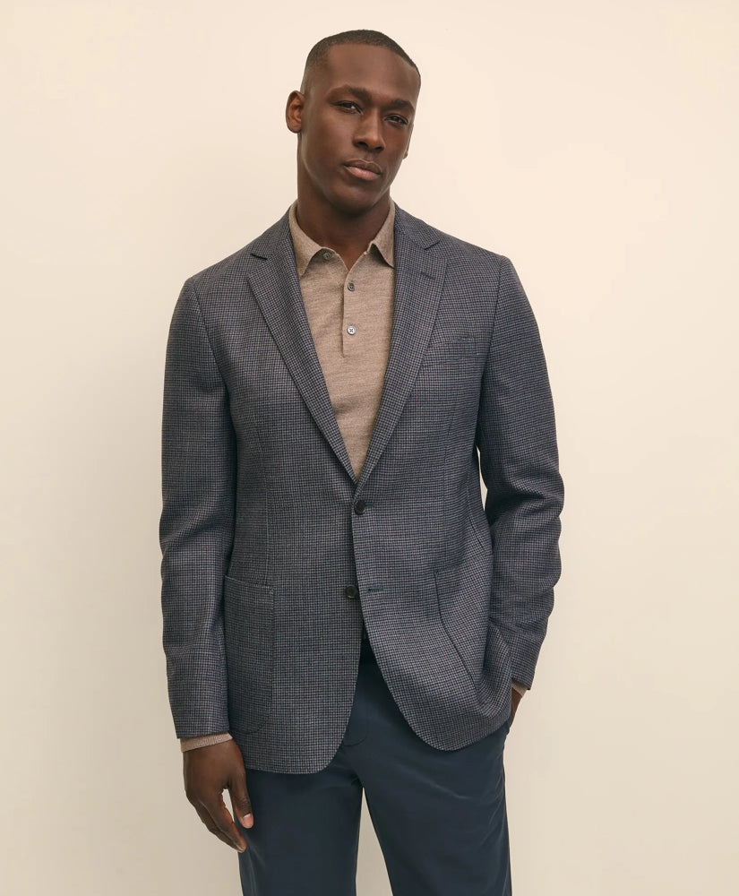 Traditional Fit Wool Hopsack Gingham Sport Coat | Brooks Brothers for sale