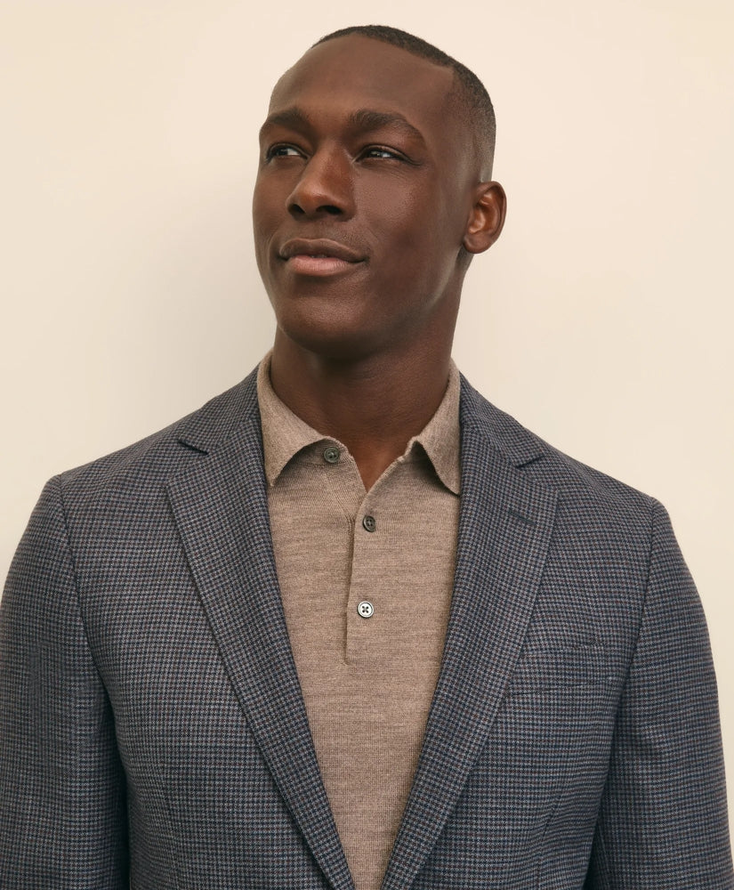 Traditional Fit Wool Hopsack Gingham Sport Coat | Brooks Brothers for sale