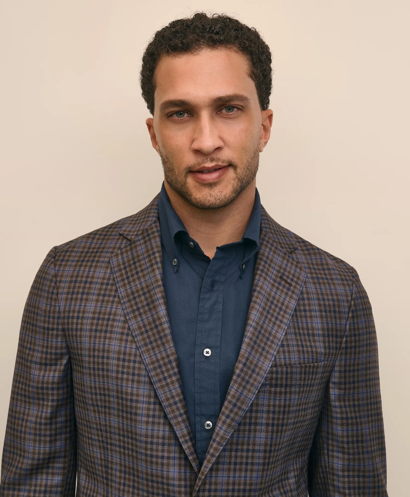 Classic Fit Wool Plaid-Gingham Sport Coat | Brooks Brothers online