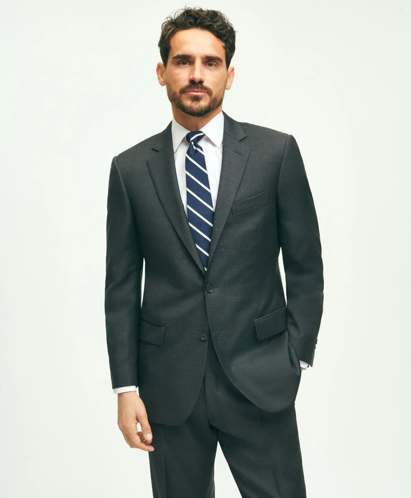 Traditional Fit Wool Tic 1818 Suit | Brooks Brothers for sale