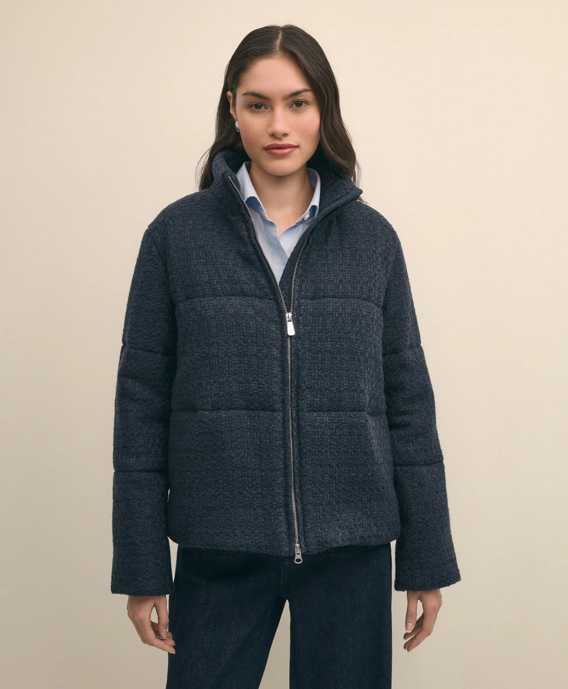 Tweed Short Puffer Jacket | Brooks Brothers for sale