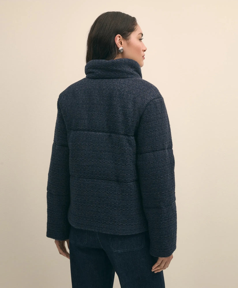 Tweed Short Puffer Jacket | Brooks Brothers for sale