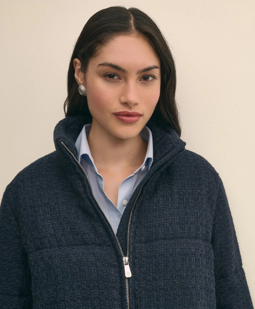 Tweed Short Puffer Jacket | Brooks Brothers for sale