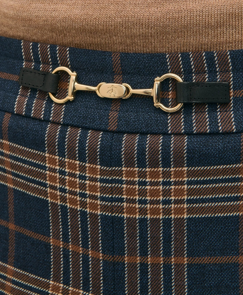 Twill Pleated Plaid Culottes | Brooks Brothers cheap