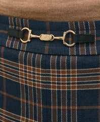 Twill Pleated Plaid Culottes | Brooks Brothers cheap